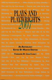 Cover of: Plays and Playwrights 2007