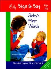 Cover of: Baby's first words