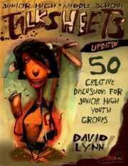 Cover of: Junior High and Middle School TalkSheets--Updated! by David Lynn