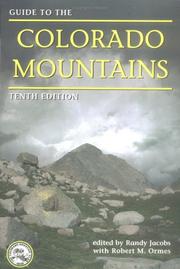 Cover of: Guide to the Colorado Mountains