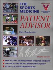 Cover of: The Sports Medicine Patient Advisor by Pierre Rouzier, Tammy White, Tom Gilfilan, Pierre A. Rouzier