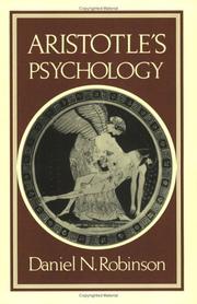 Cover of: Aristotle's psychology