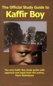 Cover of: The Official Study Guide to Kaffir Boy by 