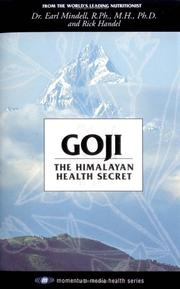 Cover of: Goji: The Himalyan Health Secret