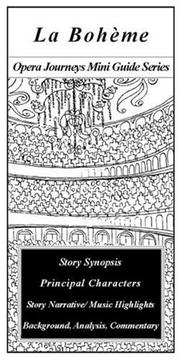 Cover of: La Boheme/the Opera Journeys Mini Guide Series