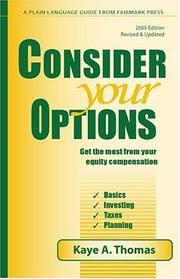 Cover of: Consider Your Options by Kaye A. Thomas