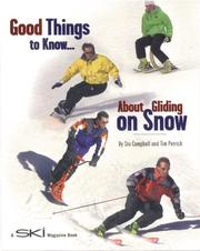 Cover of: Good things to know about gliding on snow