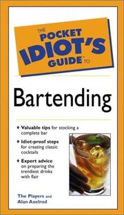 Cover of: The Pocket Idiot Guide to Bartending