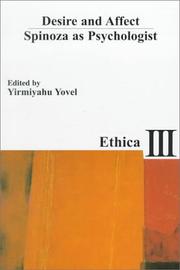 Cover of: Desire and Affect by Yirmiyahu Yovel
