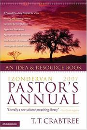 Cover of: The Zondervan 2007 Pastor's Annual: An Idea and Resource Book (Zondervan Pastor's Annual)