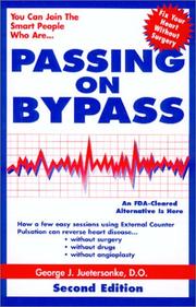 Passing on bypass by George J. Juetersonke