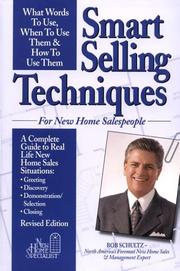 Cover of: Smart Selling Techniques by Bob Schultz