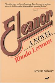 Cover of: Eleanor  by Rhoda Lerman, Rhoda Lerman