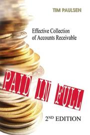 Cover of: Paid in Full by Timothy R. Paulsen