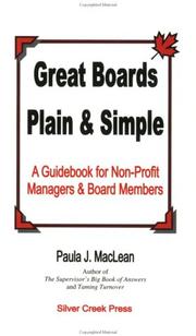 Cover of: Great Boards by Paula J. MacLean