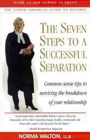 Cover of: The Seven Steps to a Successful Separation | Norma Walton