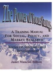 Cover of: The Power of Focus Groups | Janet Mancini Billson