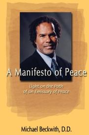 Cover of: A Manifesto of Peace