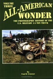 Cover of: All American Wonder Vol. III