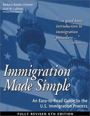 Cover of: Immigration Made Simple by Barbara Brooks Kimmel, Alan M. Lubiner