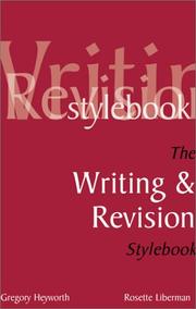 Cover of: The writing and revision stylebook