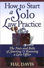 How to start a solo law practice by Hal Davis