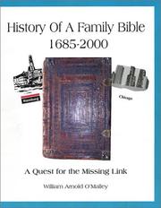History of a family Bible, 1685-2000 by William Arnold O'Malley