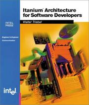Cover of: Itanium Architecture for Software Developers