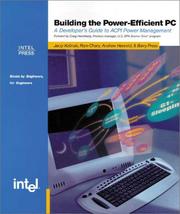 Cover of: Building the Power Efficient PC by Jerzy Kolinski, Ram Chary, Andrew Henroid, Barry Press