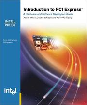 Cover of: Introduction to PCI Express by Adam Wilen, Justin P. Schade, Ron Thornburg