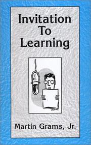 Cover of: Invitation to Learning by Martin Grams Jr.