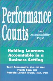 Cover of: Performance counts: holding learners accountable in a business setting