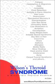 Cover of: Wilson's Thyroid Syndrome: A Reversible Thyroid Problem