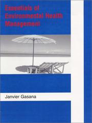 Cover of: Essentials of Environmental Health Management | Janvier Gasana