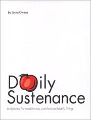Cover of: Daily Sustenance: Scriptures for Meditation, Comfort, and Daily Living
