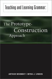 Cover of: Teaching and learning grammar: the prototype-construction approach