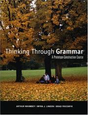 Cover of: Thinking Through Grammar