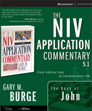 Cover of: The John, NIV Application Commentary 5.1 for Windows (NIV Application Commentary, The) by Zondervan Publishing Company