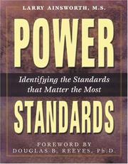 Cover of: Power Standards: Identifying the Standards that Matter the Most