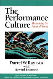 Cover of: The Performance Culture  by Darrel W. Ray