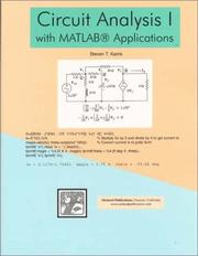 Cover of: Circuit analysis I: with MATLAB applications