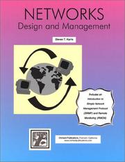 Cover of: Networks: Design and Management