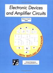 Cover of: Electronic Devices and Amplifier Circuits with MATLAB Applications