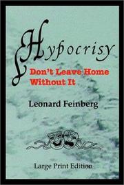Cover of: Hypocrisy by Leonard Feinberg