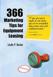 Cover of 366 Marketing Tips for Equipment Leasing by 