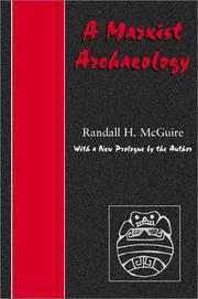Cover of: Marxist archaeology | Randall H. McGuire