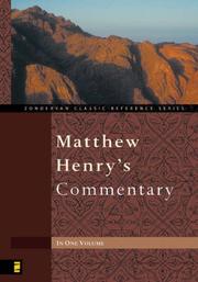 Cover of: Matthew Henry's Commentary in one volume by Matthew Henry