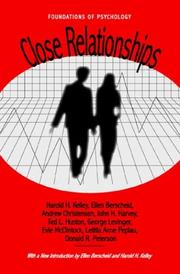 Cover of: Close relationships