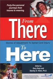 Cover of: From There to Here: Stories of Adjustment to Spinal Cord Injury
