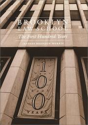 Cover of: Brooklyn Law School: the first hundred years